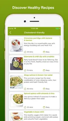 Healthy Eating Recipes android App screenshot 1