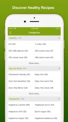 Healthy Eating Recipes android App screenshot 2